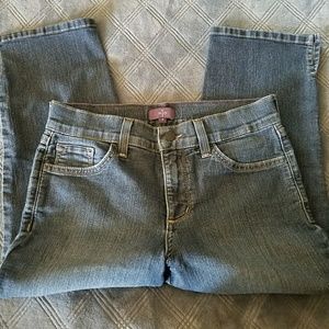NYDJ dark wash Hayden crop jeans